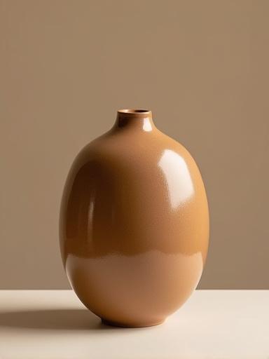 Moderne Vase aus Steinzeug mit matter Glasur